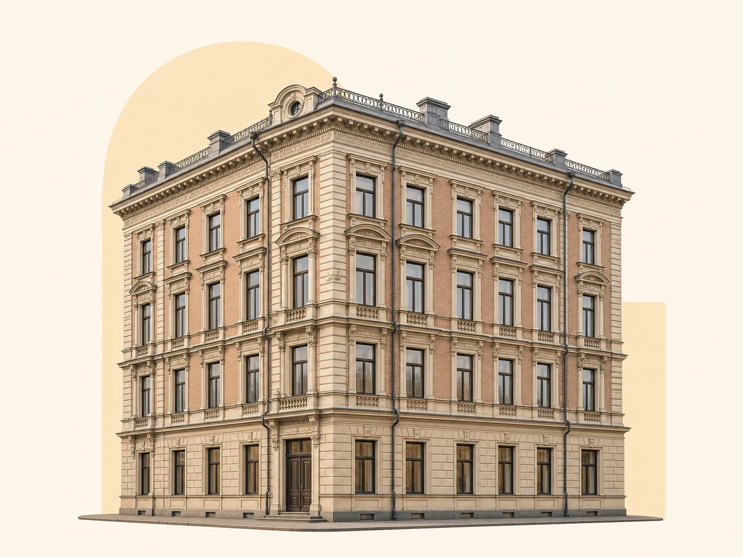Архитектурная иллюстрация офиса Мекензи в Санкт-Петербурге