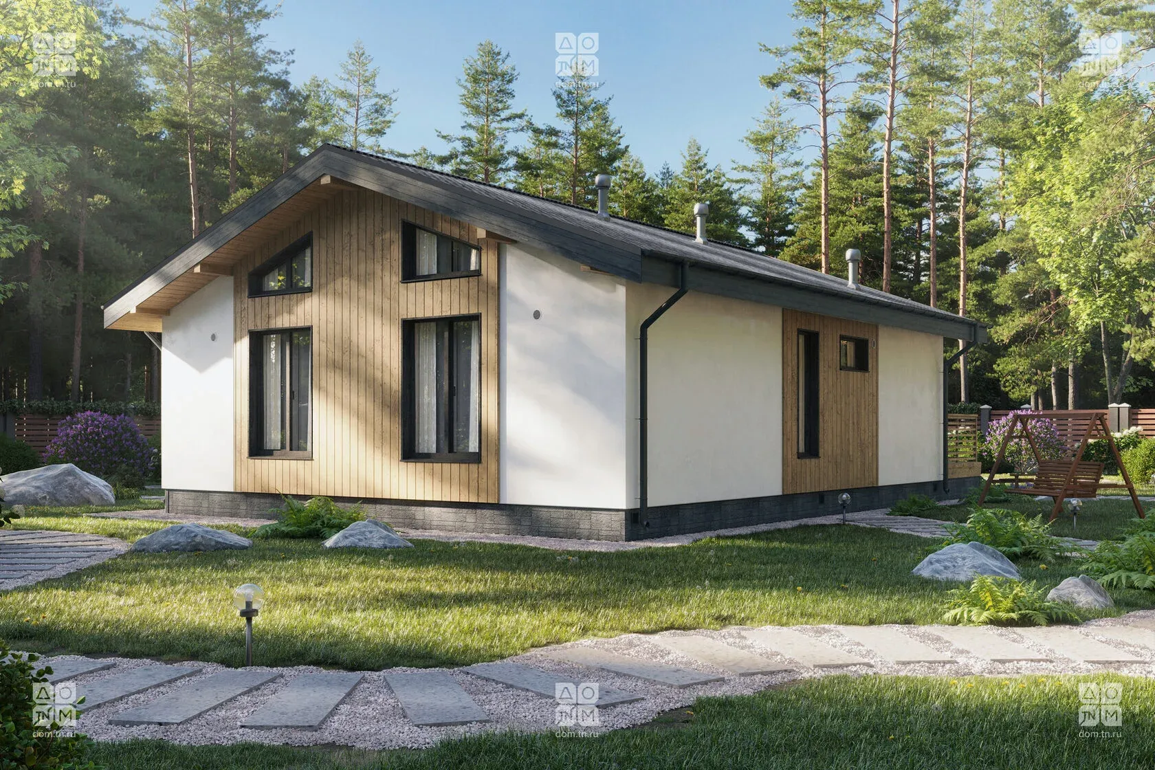 Проект дома МОНЕ 75, ракурс 5