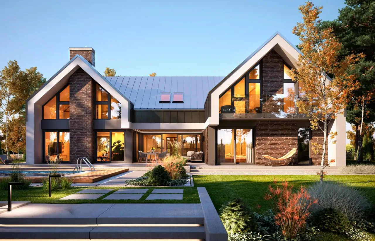 Проект дома Керуза (КР-L-43) 441,57 м² 2 этажа