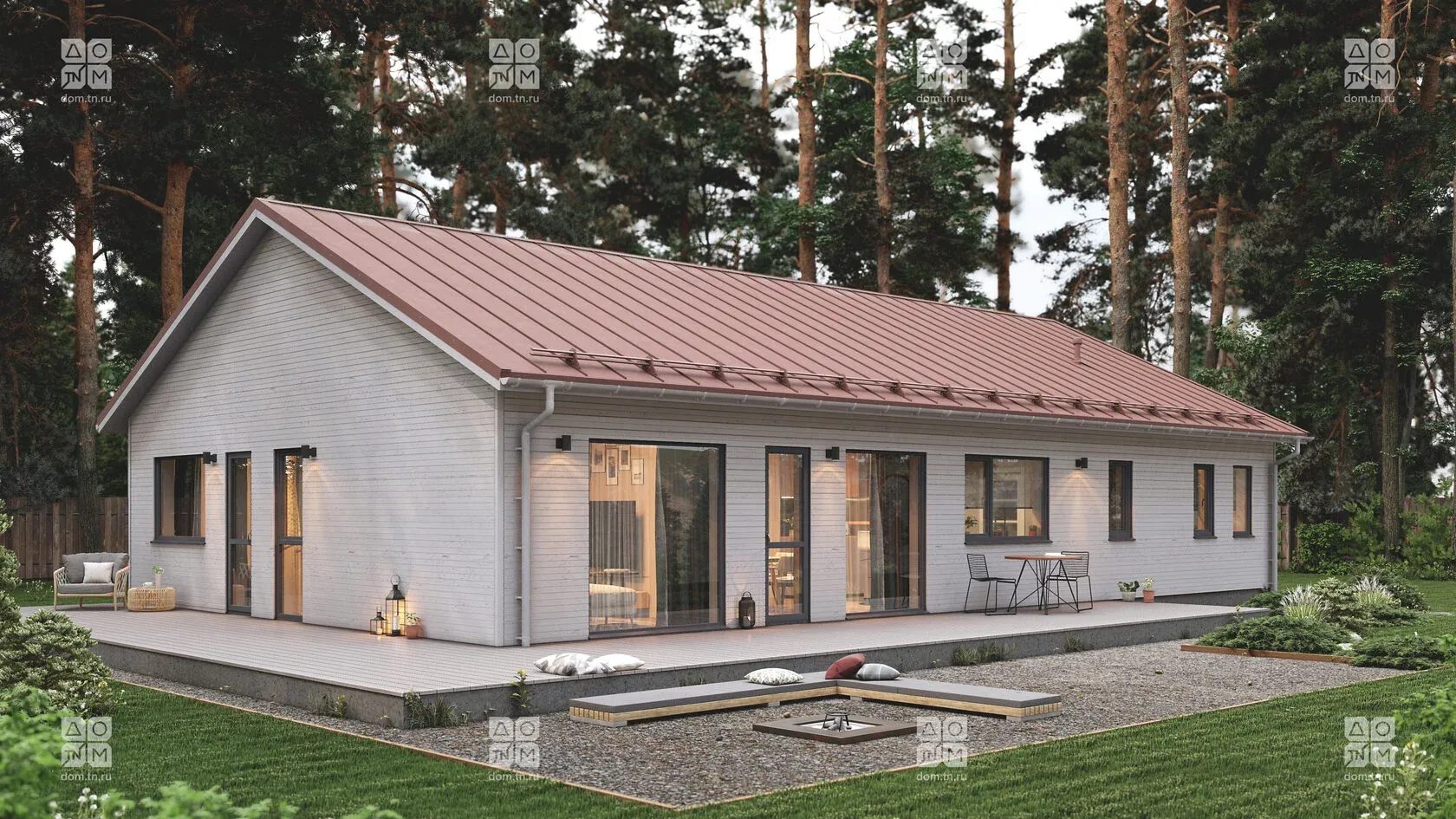 Проект дома швеция 130, ракурс 2