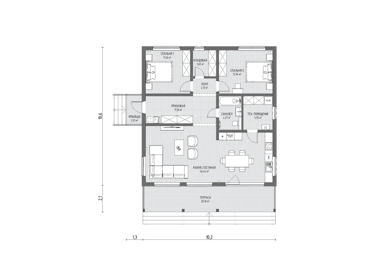 Планировка Пикассо 1 этаж
