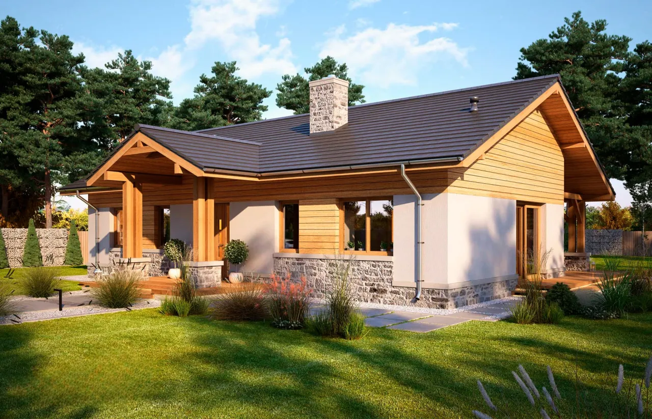 Проект дома Бари (ГБ-М-33) 149,3 м² 1 этаж