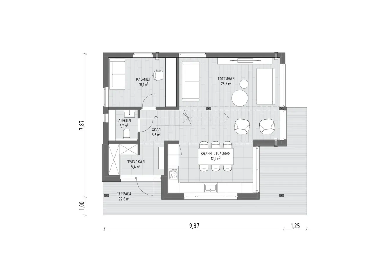 Планировка ДАВИНЧИ 1 этаж
