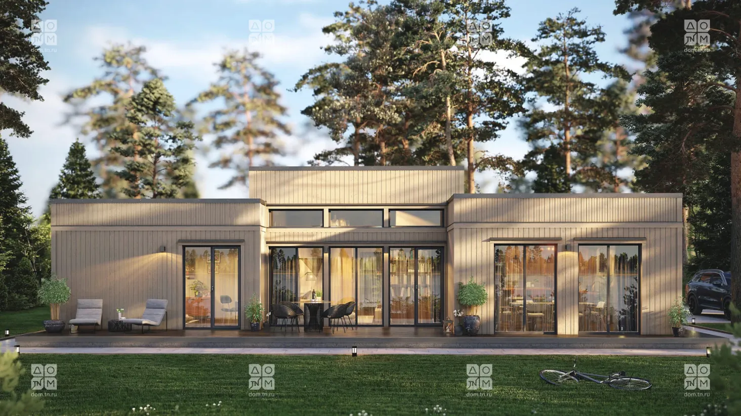 Проект дома Дания 140 193 м² 1 этаж