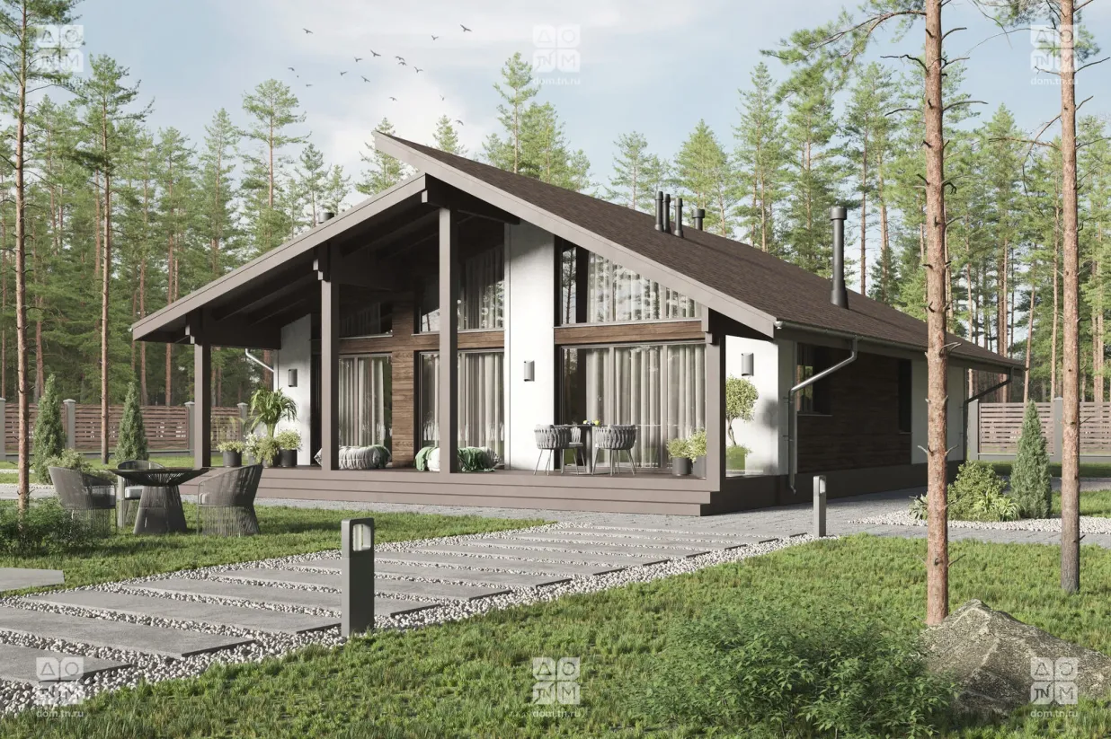 Проект дома Пикассо 116 м² 1 этаж