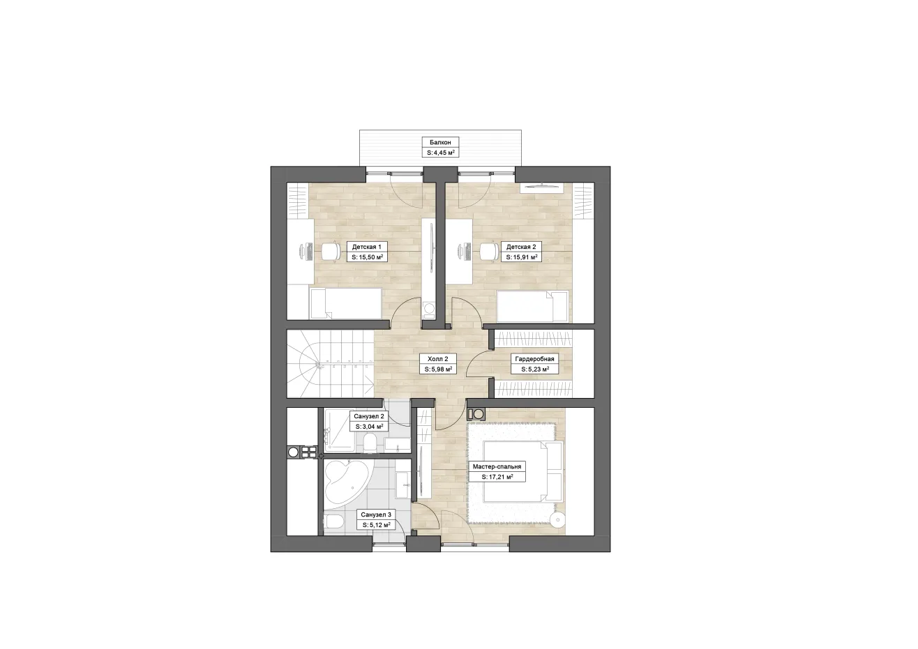 Планировка Дубровник (ГБ-S-12) 2 этаж