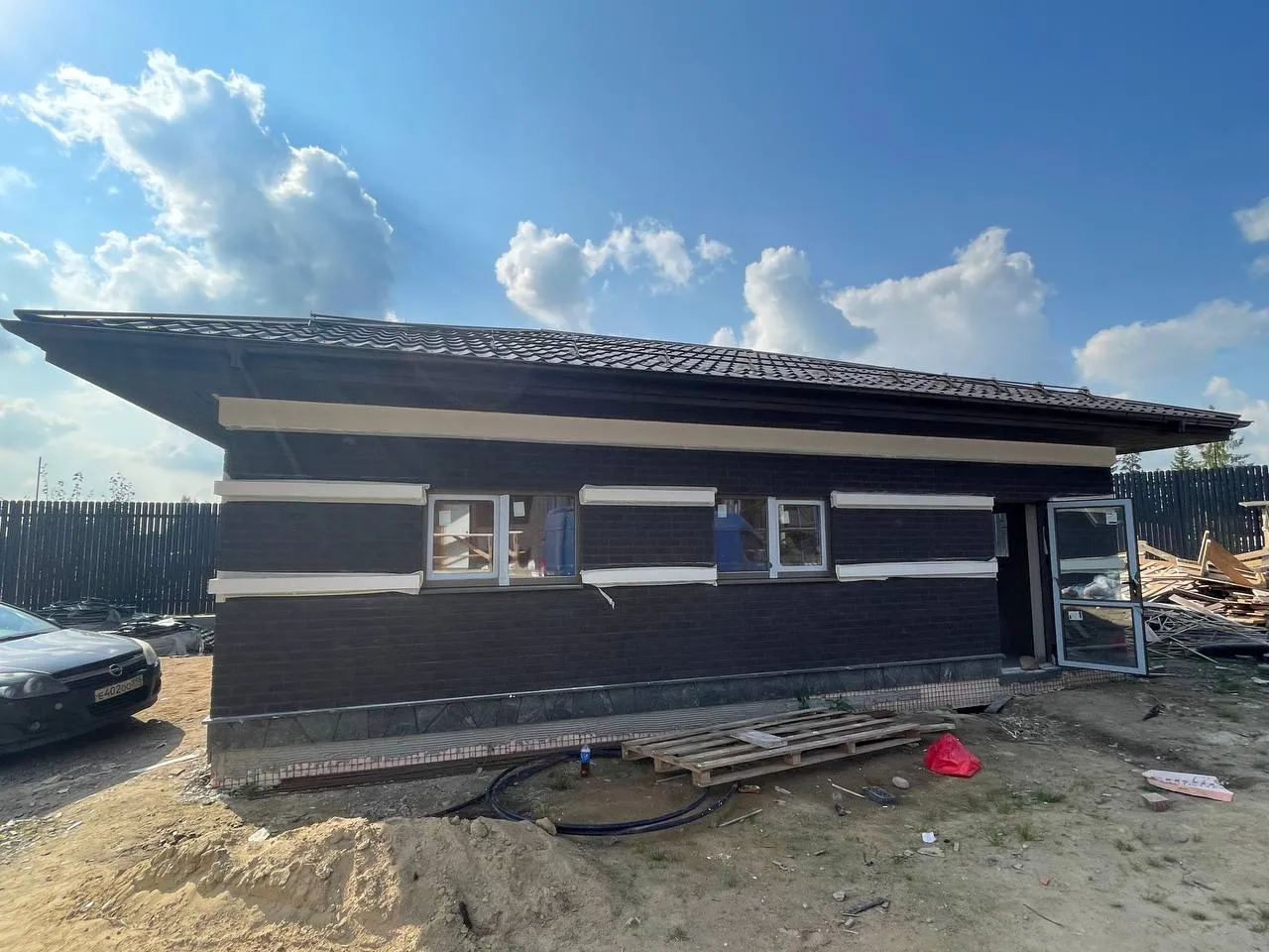 Реальный объект Гараж из керамического кирпича, ракурс 6