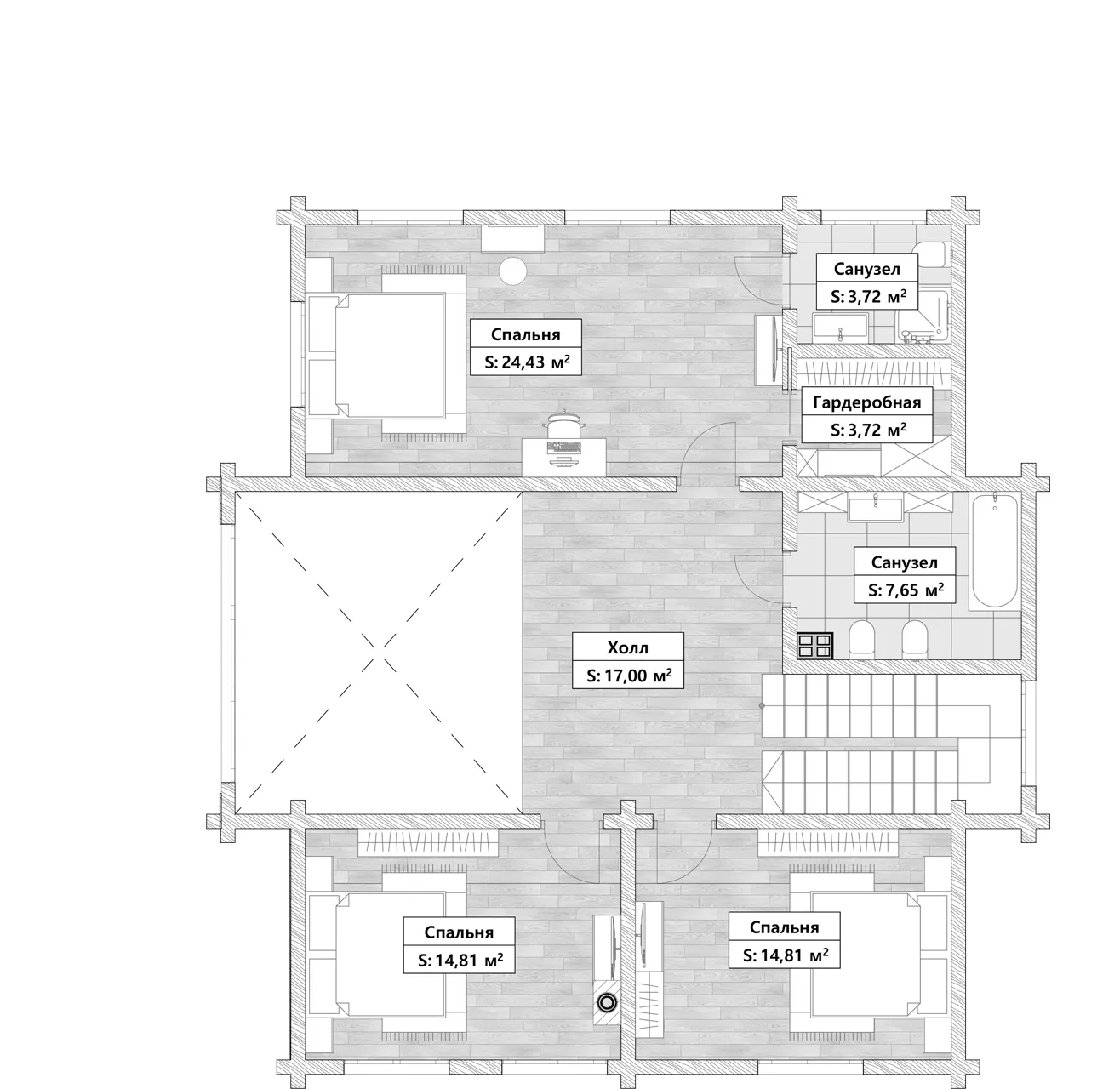 Планировка Кёльн 2 этаж