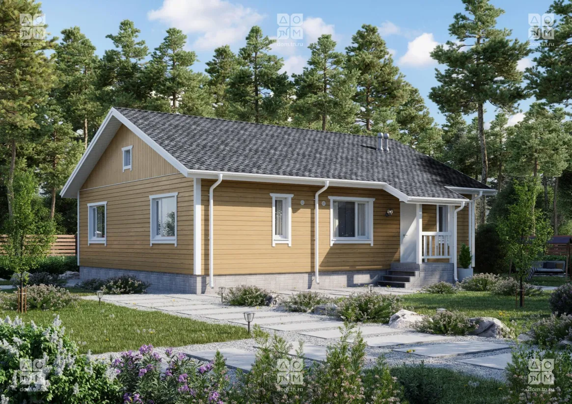 Проект дома уютный 108 110 м² 1 этаж