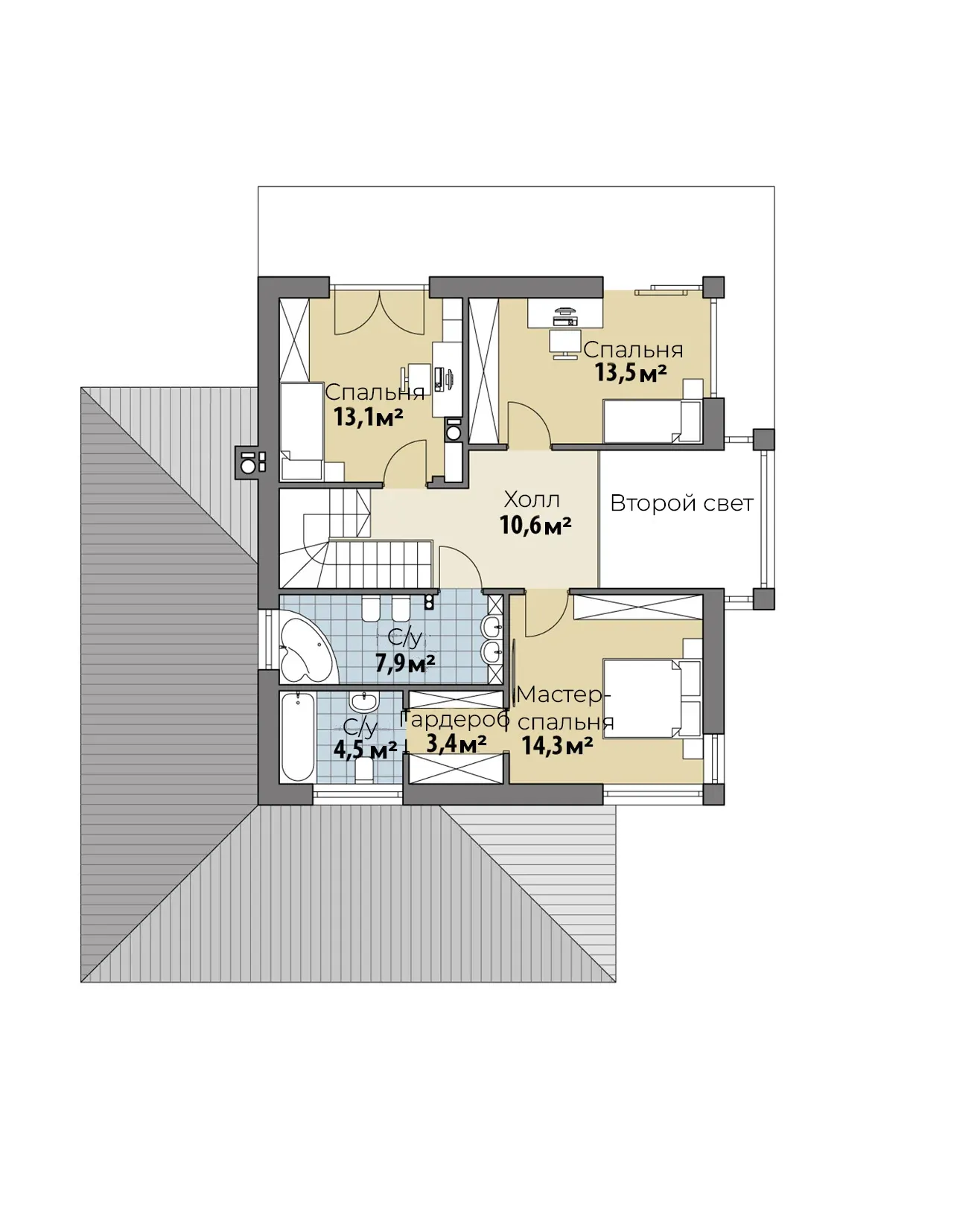 Планировка Вестервик (ГБ-М-24) 2 этаж