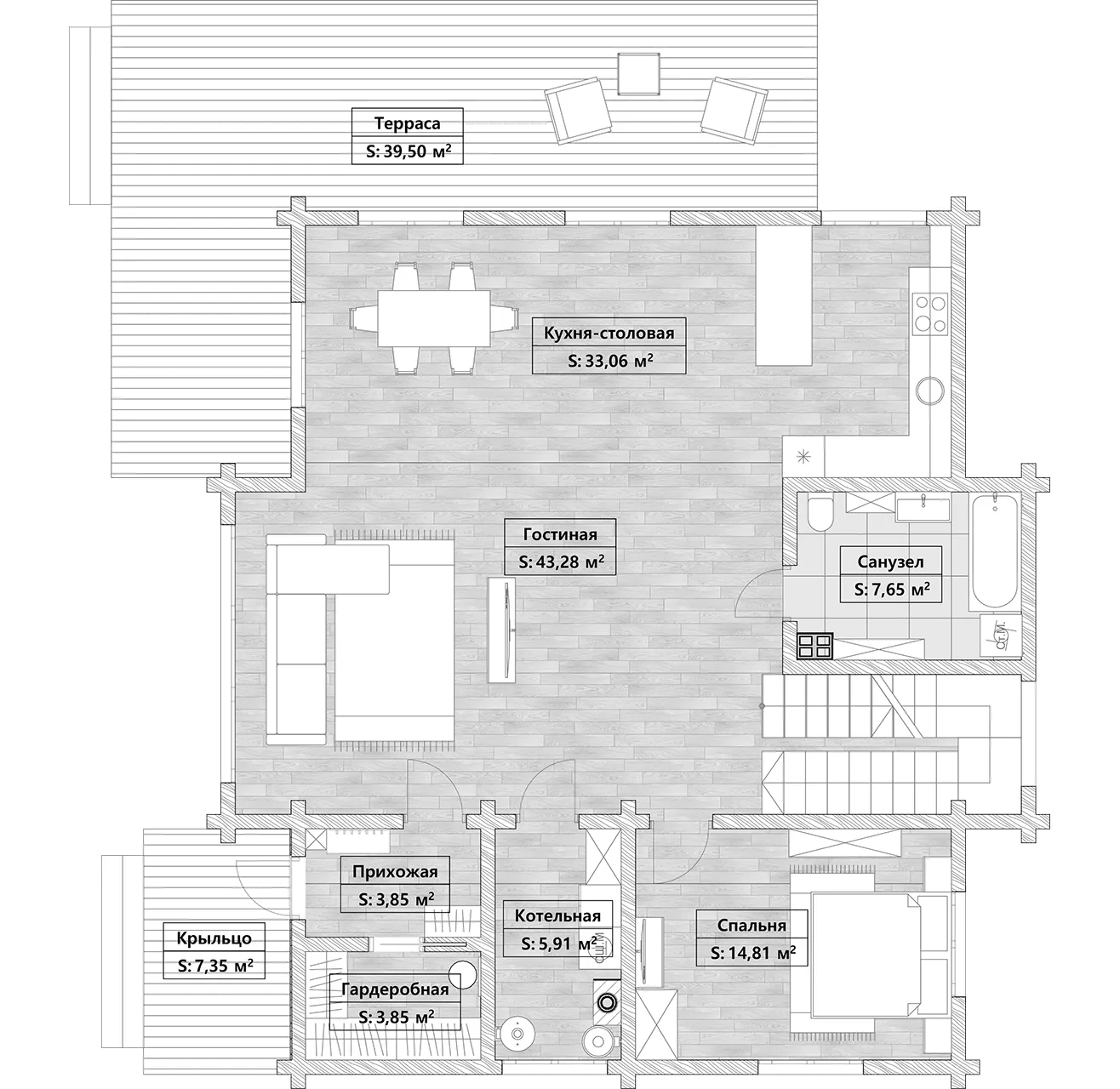 Планировка Кёльн 1 этаж