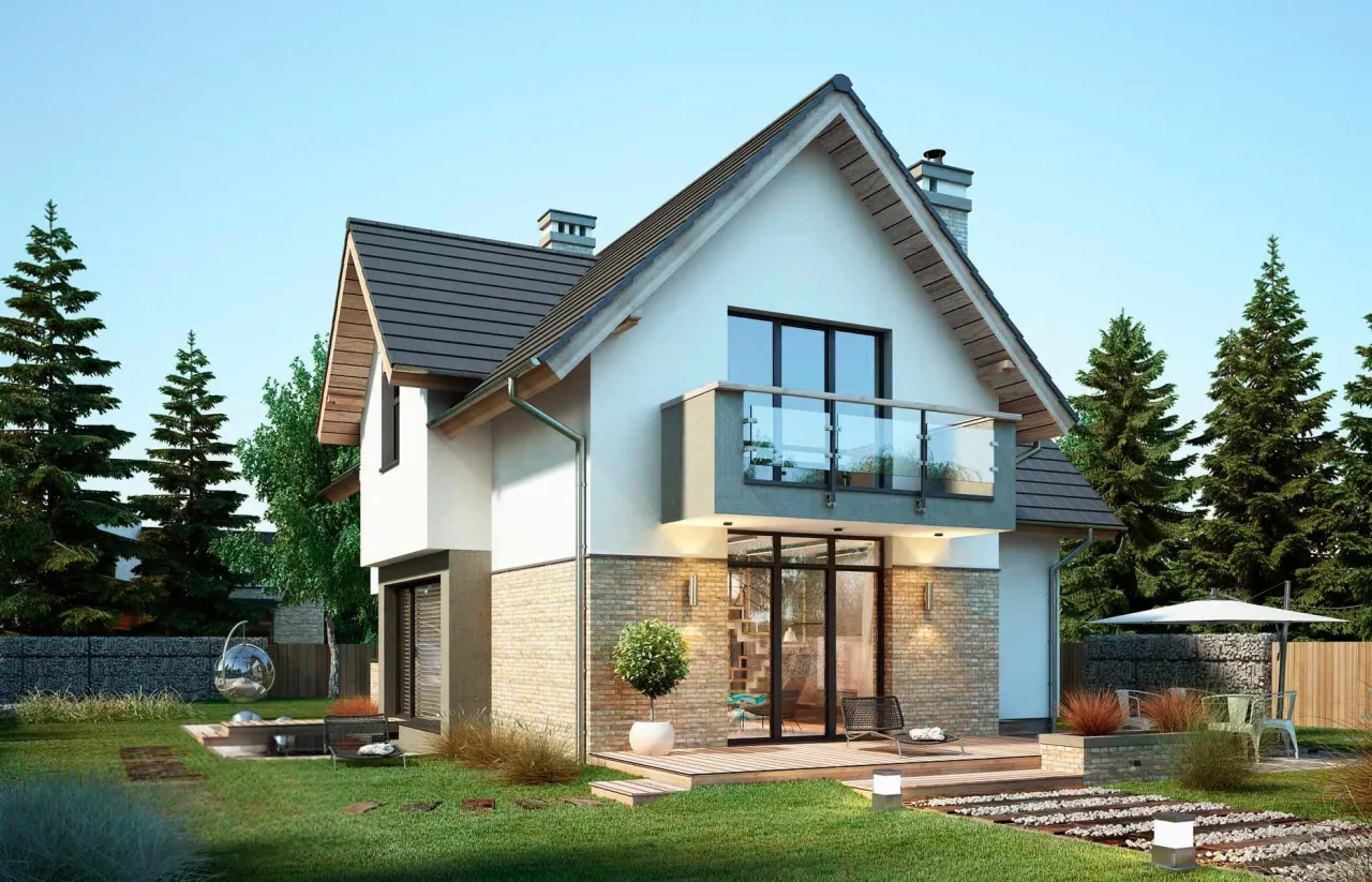 Проект дома Антеб (КР-М-32) 168,68 м² 2 этажа