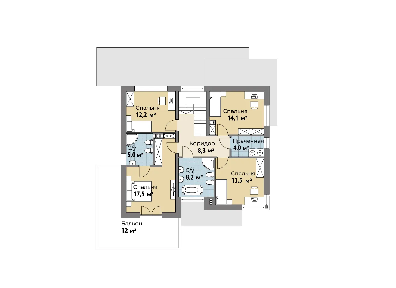 Планировка Ресифи (КР-М-37) 2 этаж