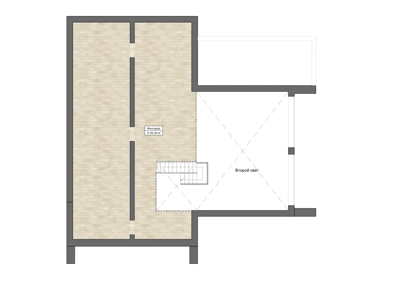 Планировка Дакка (ГБ-S-01) 2 этаж