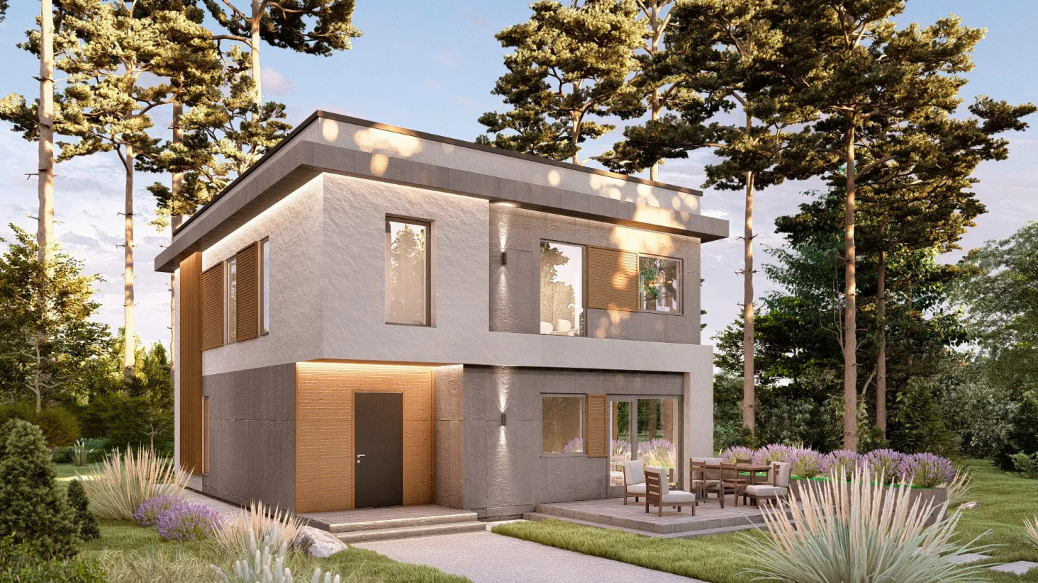 Проект дома Монреаль (ГБ-М-06) 165,49 м² 2 этажа