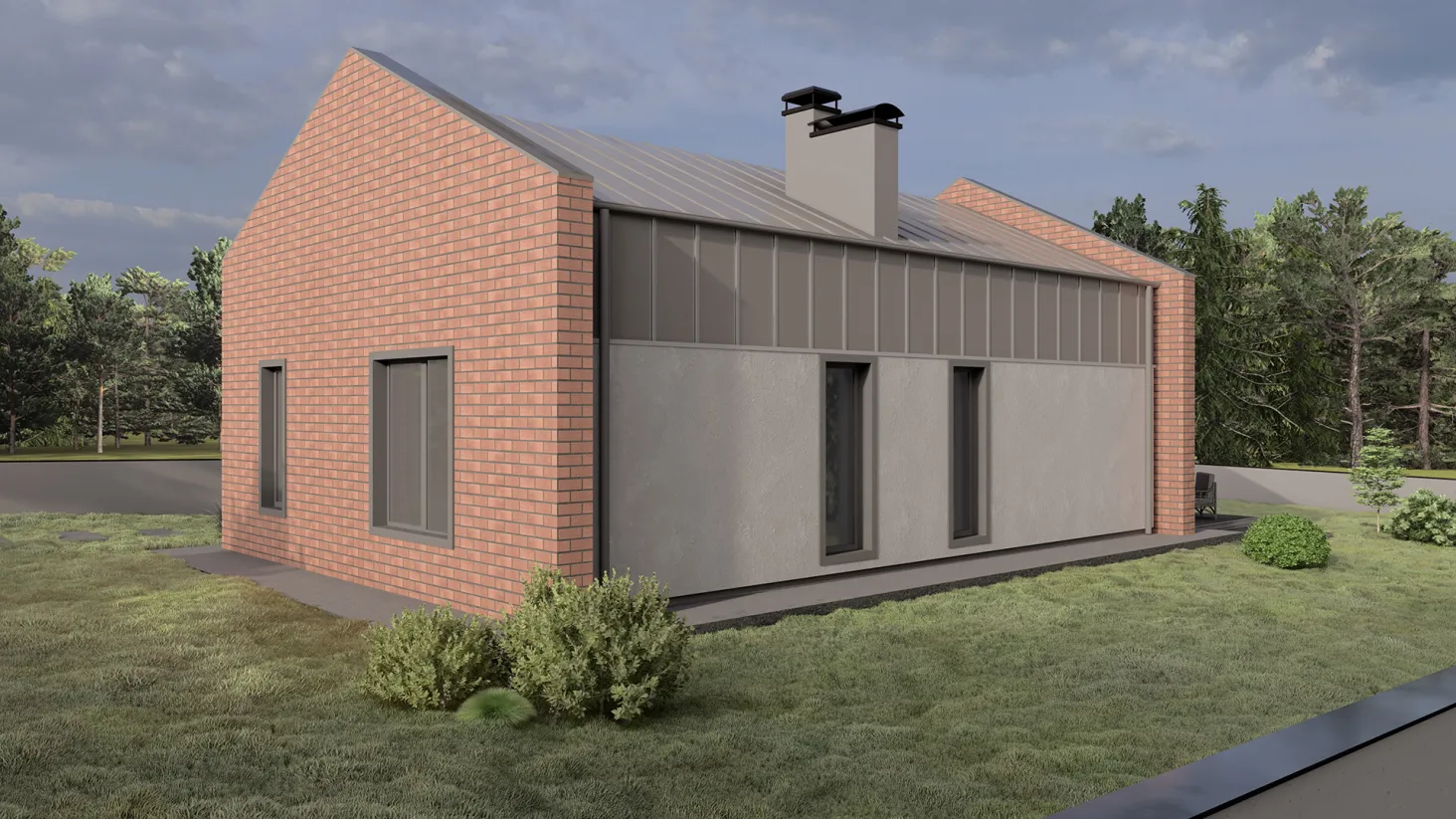 Проект дома КР-S-04 82,65 м² 1 этаж