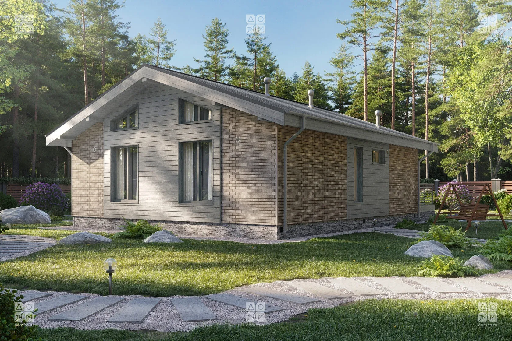 Проект дома МОНЕ 75, ракурс 7