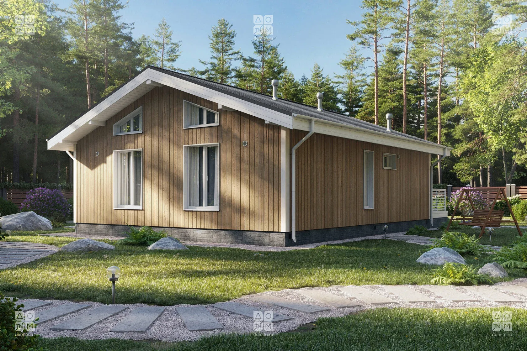 Проект дома МОНЕ 75, ракурс 3