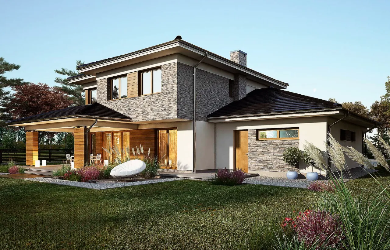 Проект дома Куинстаун (КР-М-29) 238,54 м² 2 этажа