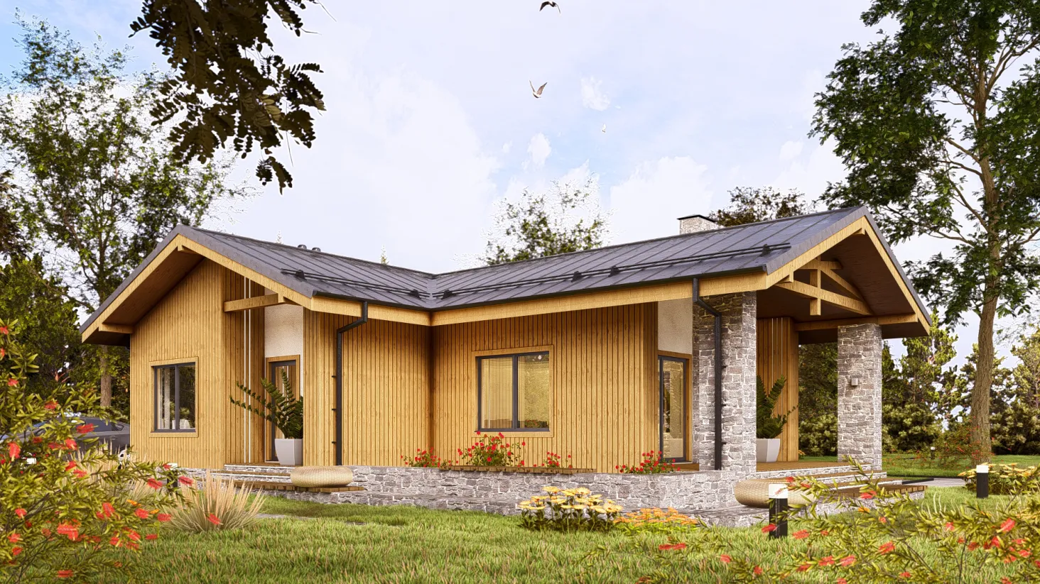 Проект дома Лунд (КС-S-05) 102,88 м² 1 этаж