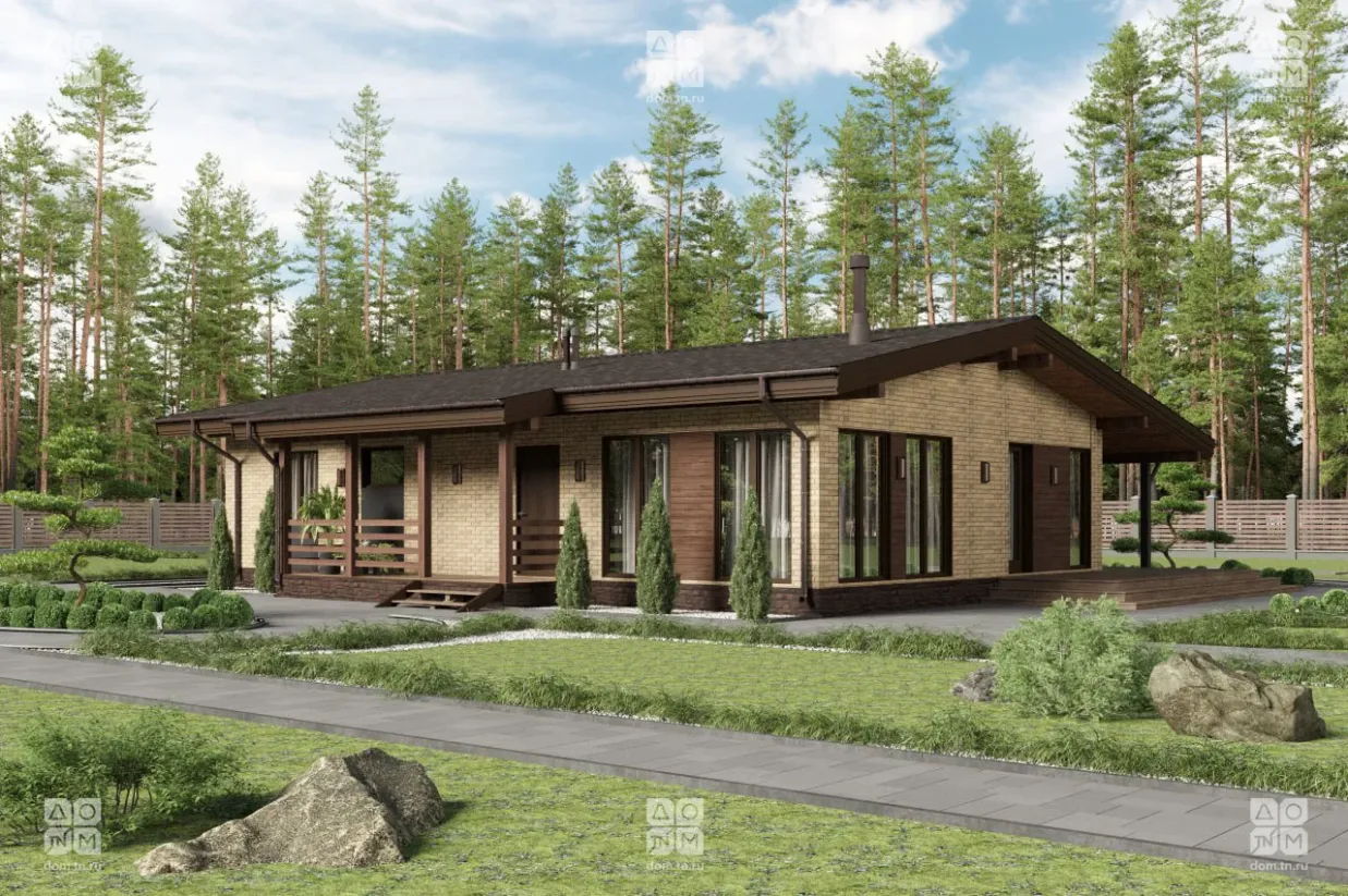 Проект дома Сезанн 170 м² 1 этаж